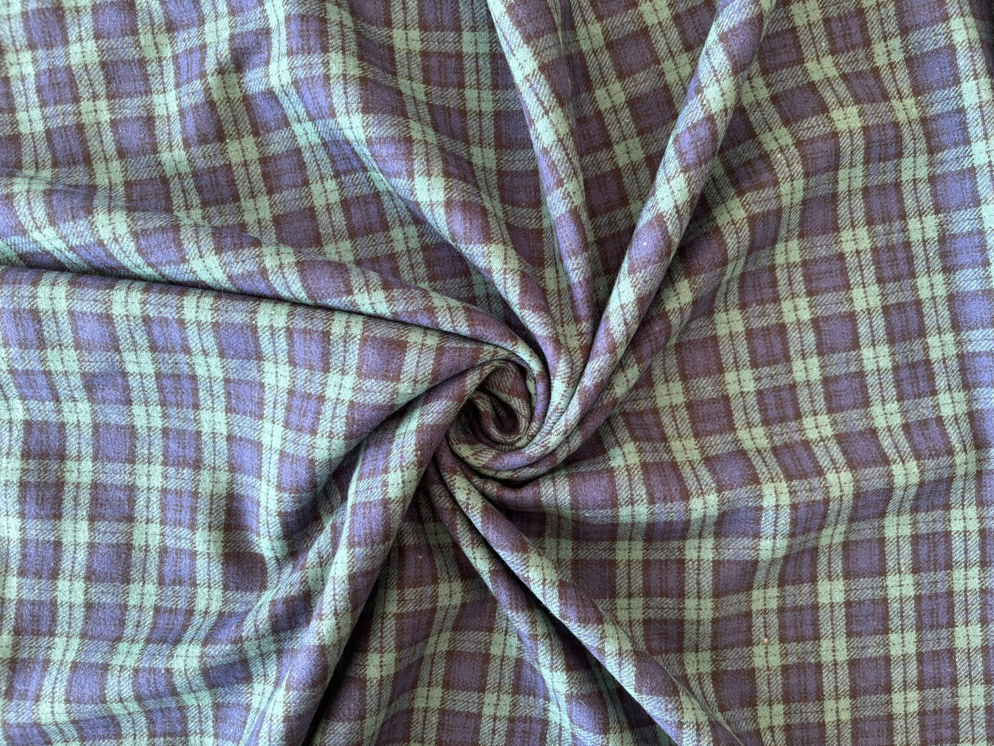 Deadstock Brushed Cotton - Small Tartan Check
