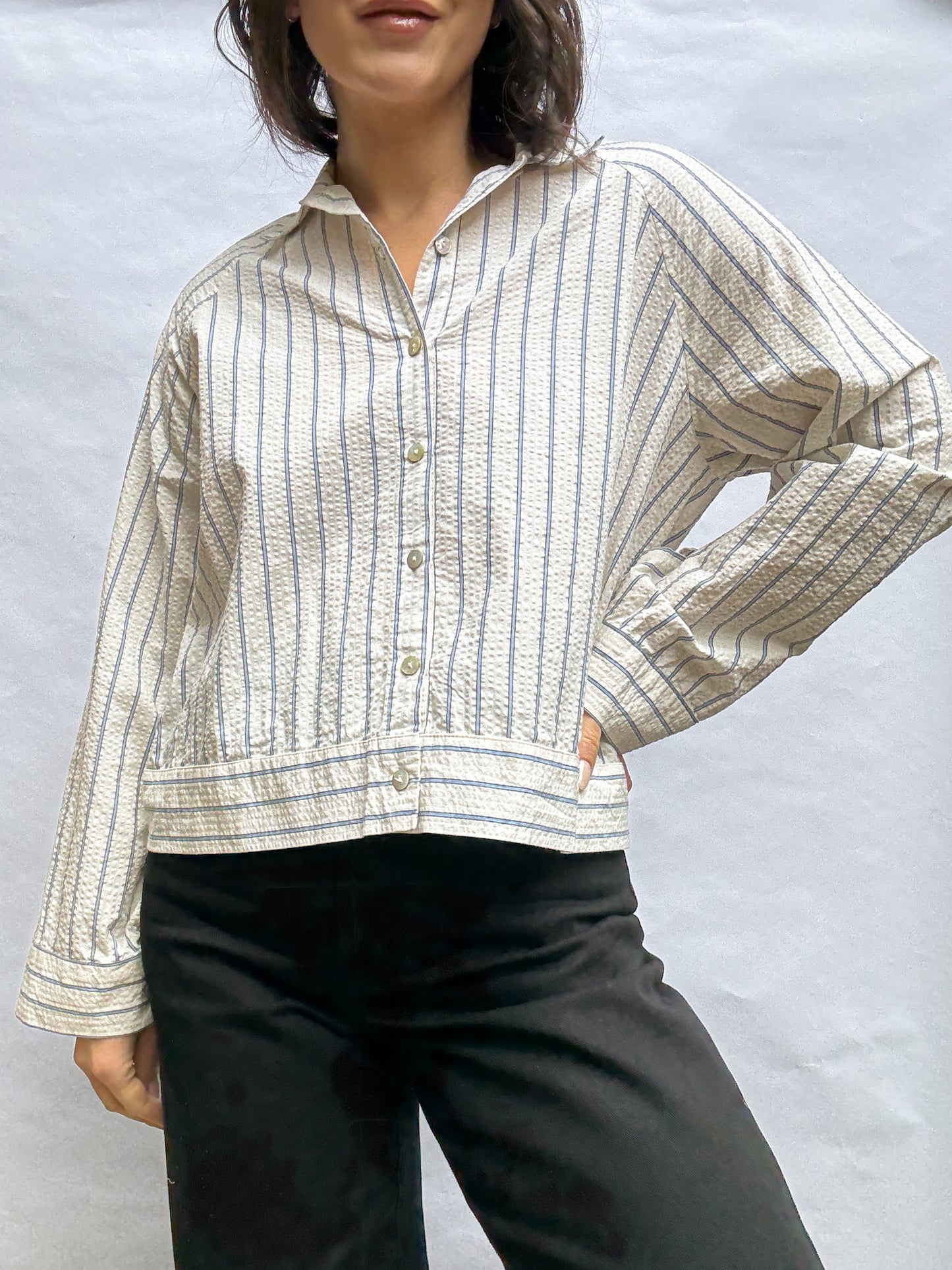 Paradise Patterns Rose Raglan Button Up - PDF Pattern