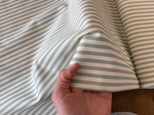 Mini Stripe Cotton Twill