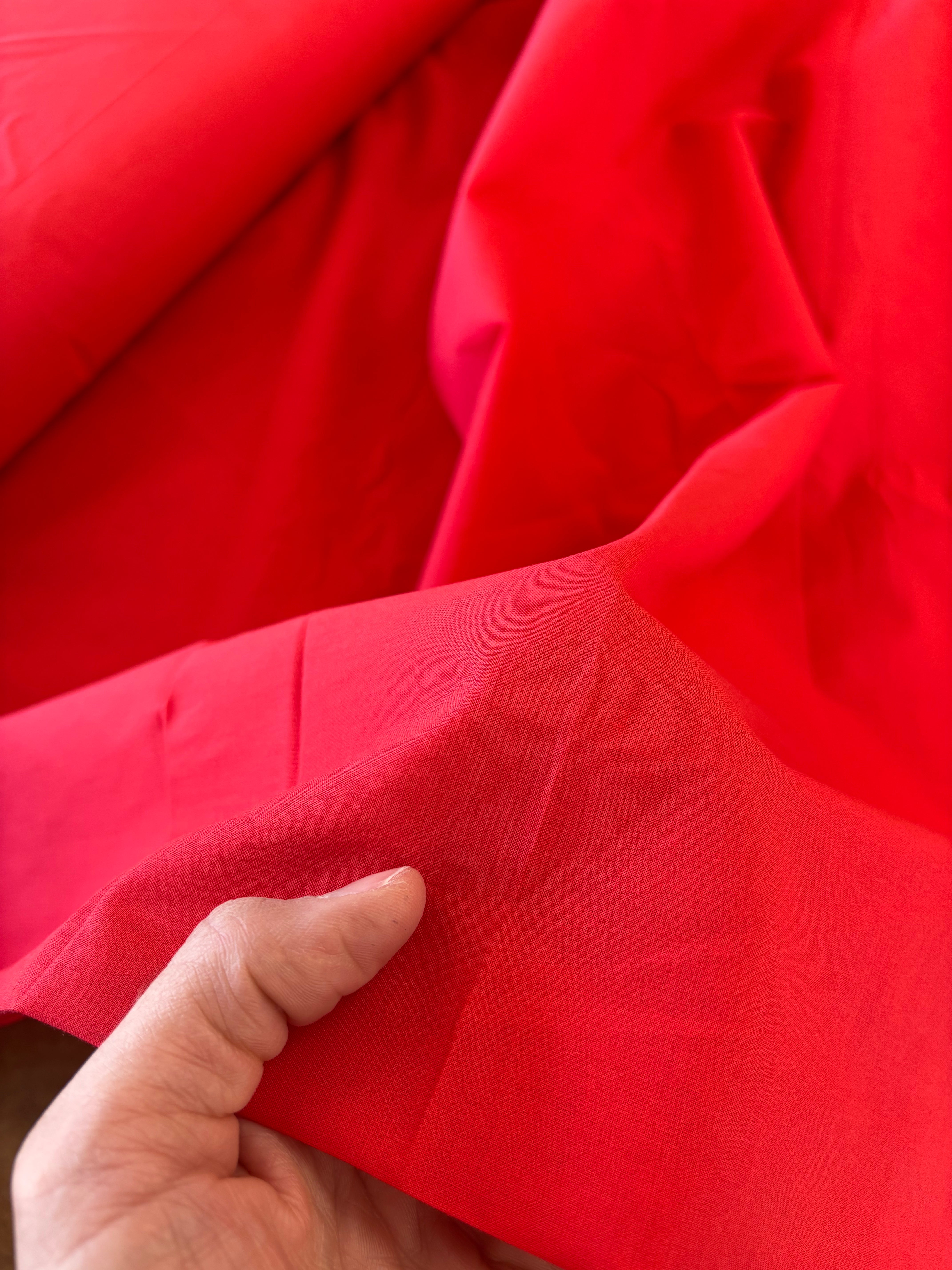 Breezy Cotton Lawn - Bright Red