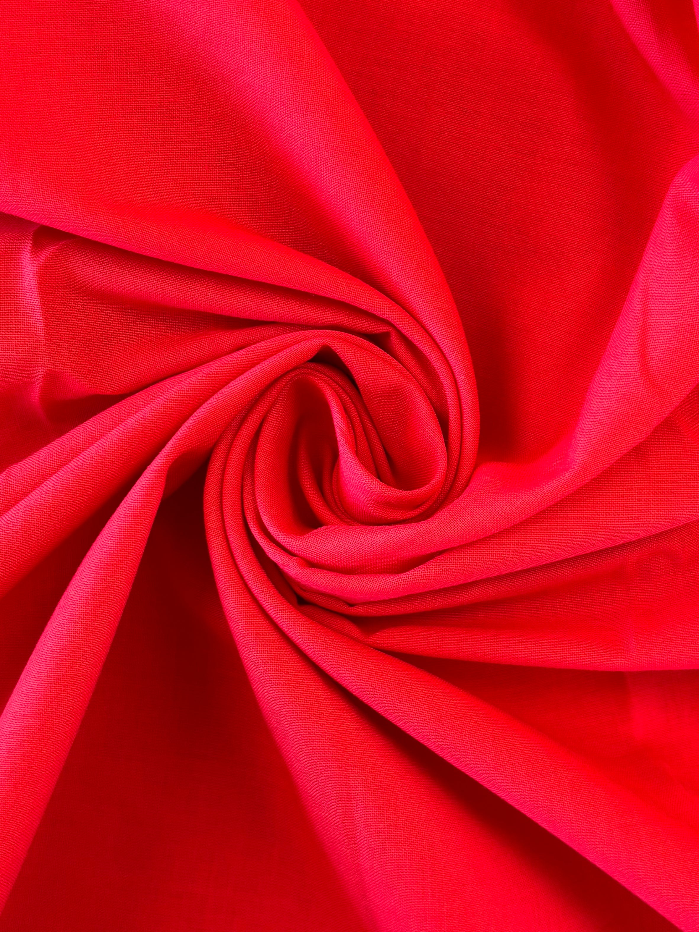 Breezy Cotton Lawn - Bright Red