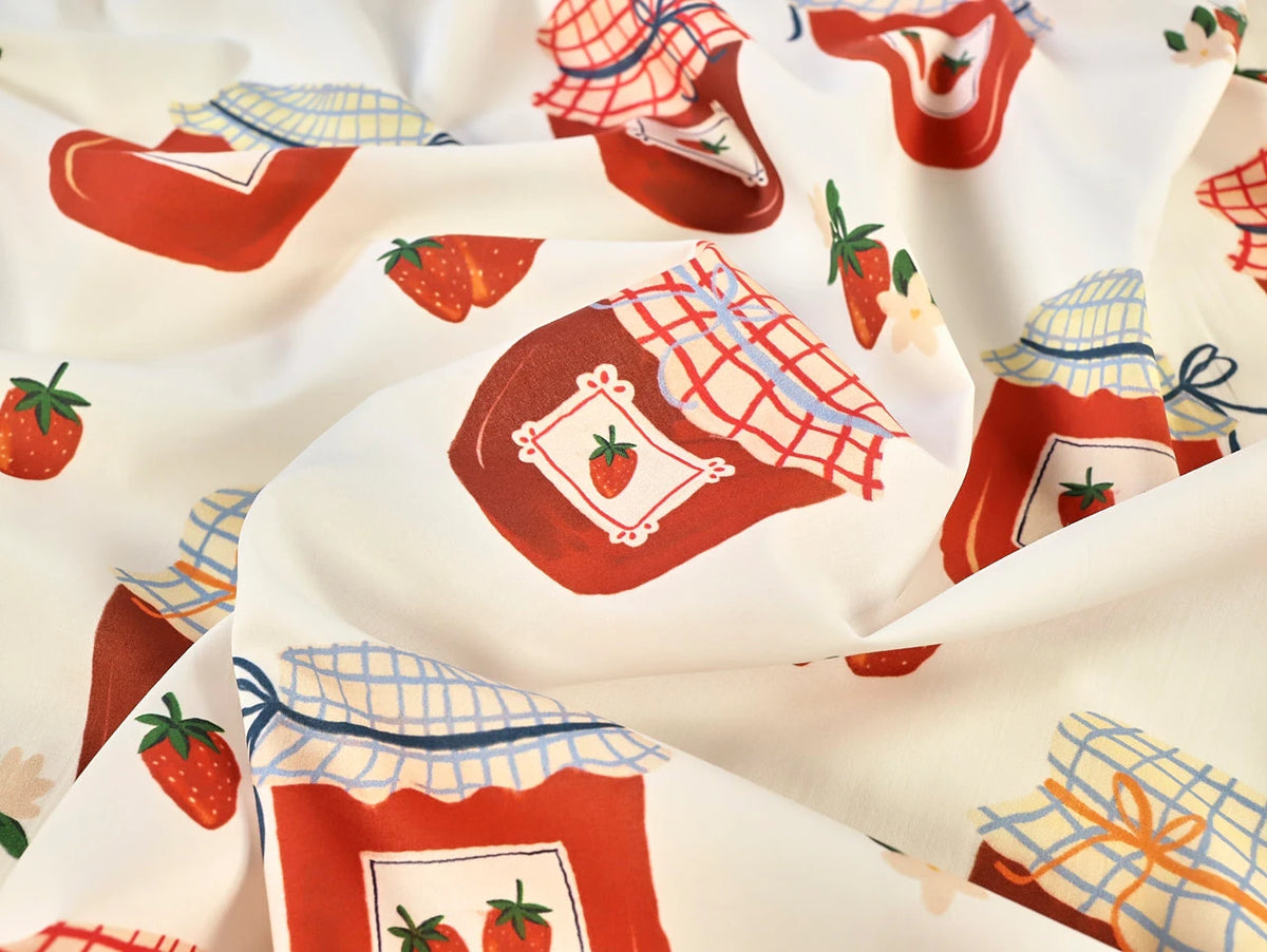 Strawberry Jam Cotton Lawn