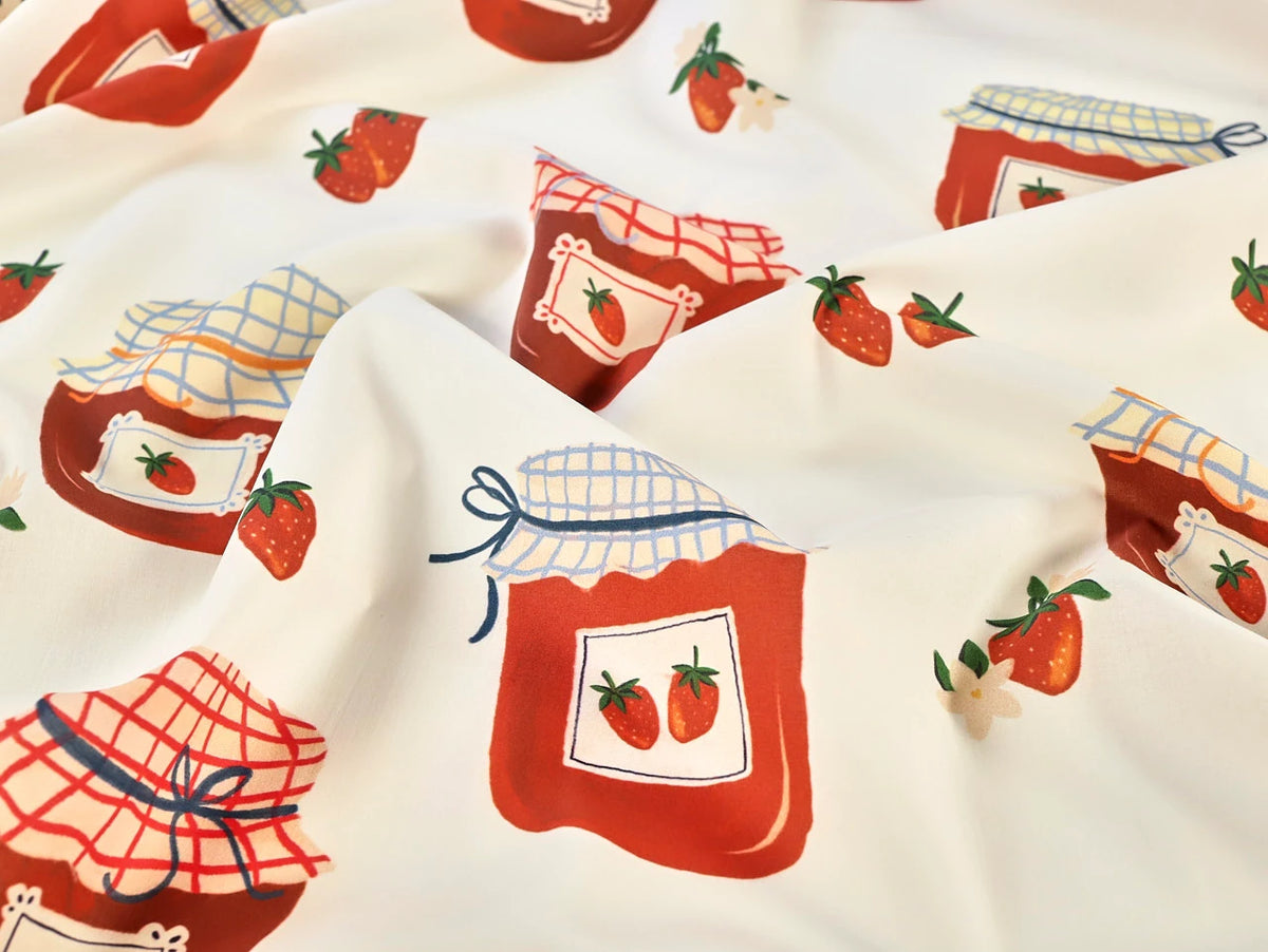 Strawberry Jam Cotton Lawn