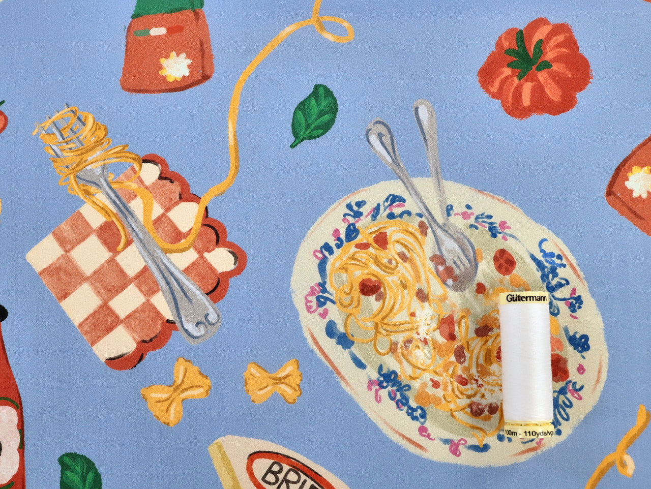 Pranzo Cotton Lawn - Blue