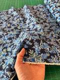 Kokka - Ripple Cotton Lawn in Indigo Berries