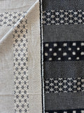 Kobayashi - Reversible Wide Stipe Cotton in Black