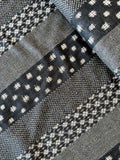 Kobayashi - Reversible Wide Stipe Cotton in Black