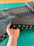 Kobayashi - Reversible Wide Stipe Cotton in Black