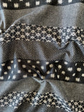 Kobayashi - Reversible Wide Stipe Cotton in Black