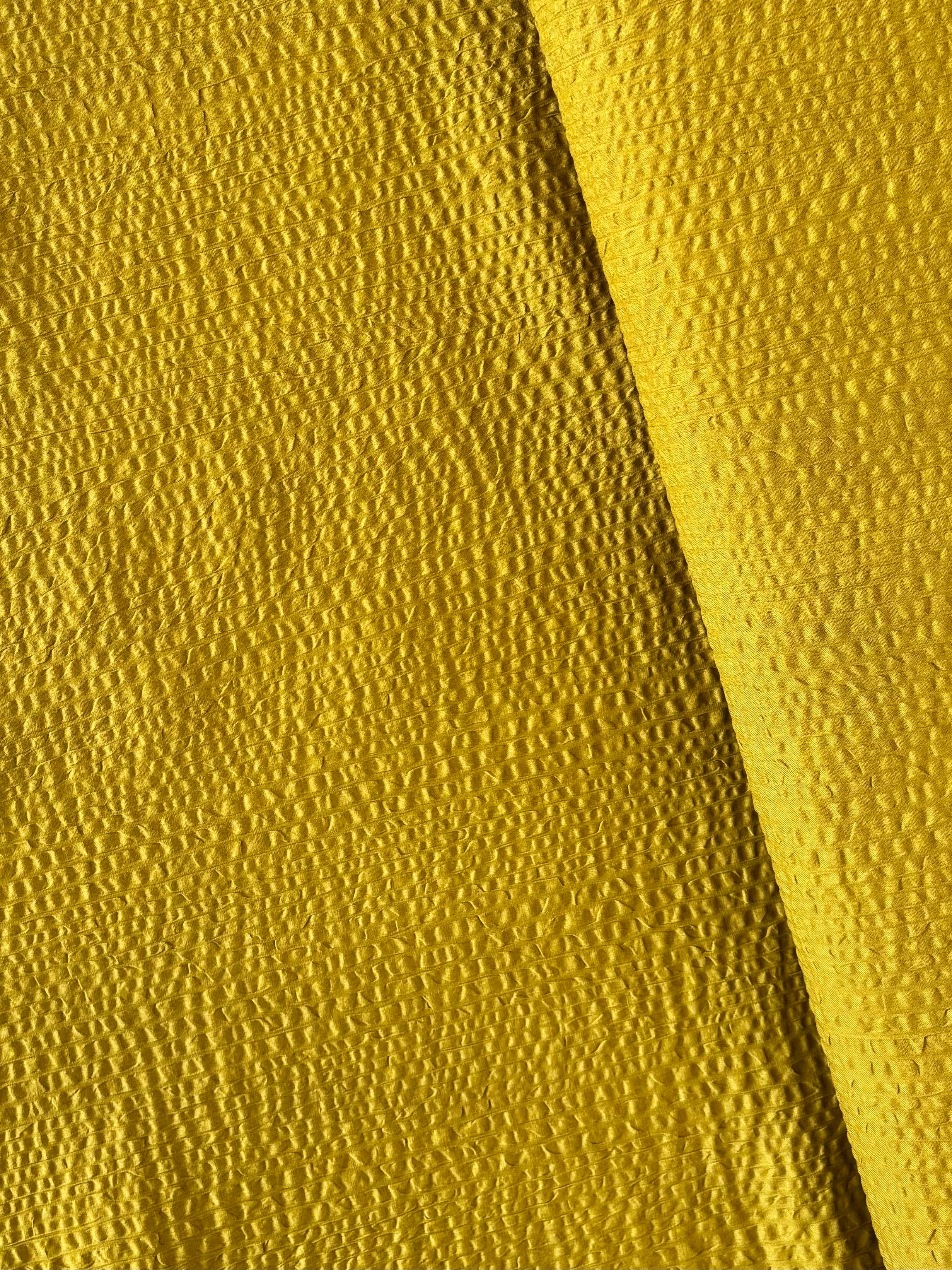 Cosmo - Ripple Cotton Lawn in Ochre