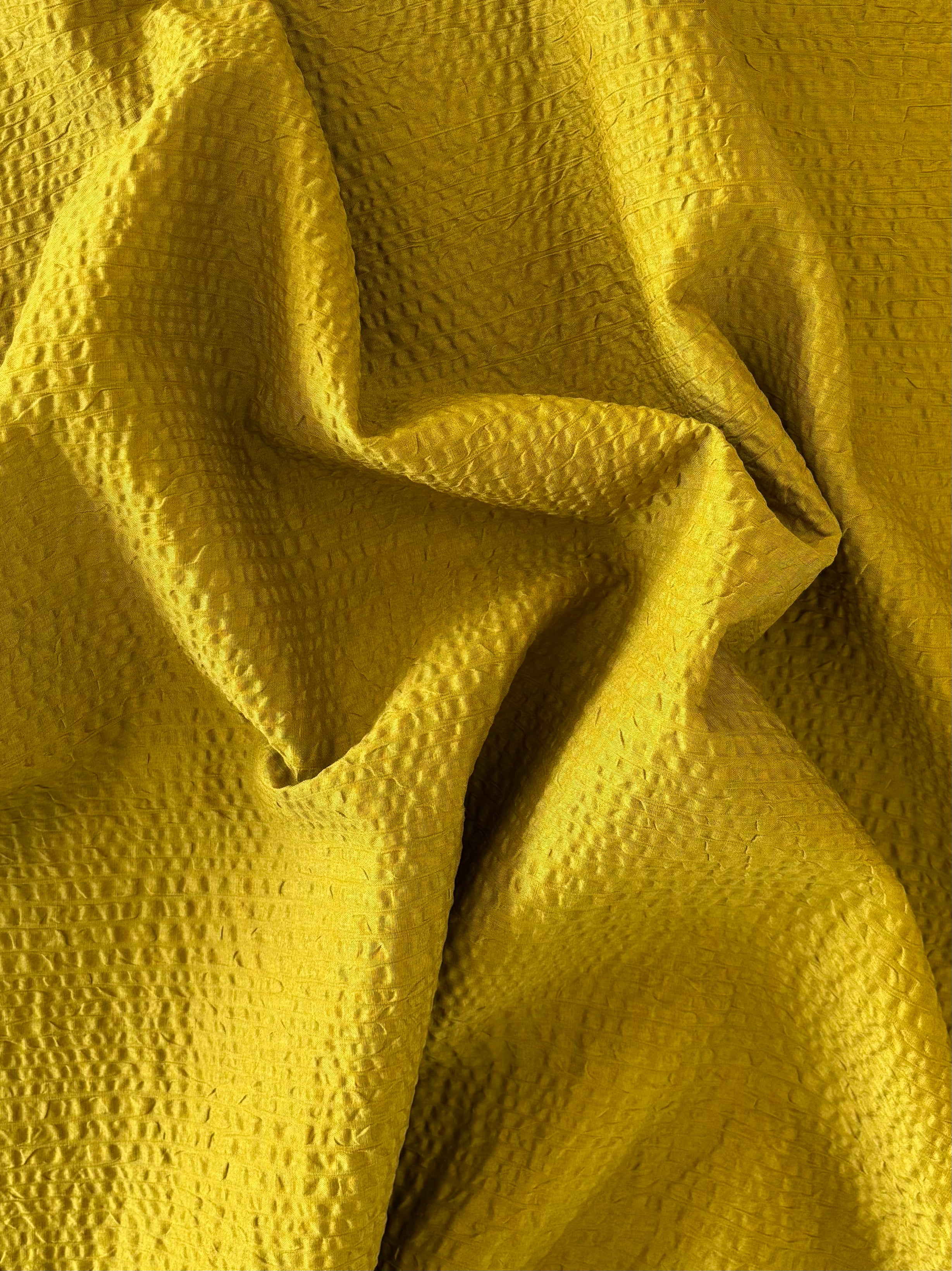 Cosmo - Ripple Cotton Lawn in Ochre