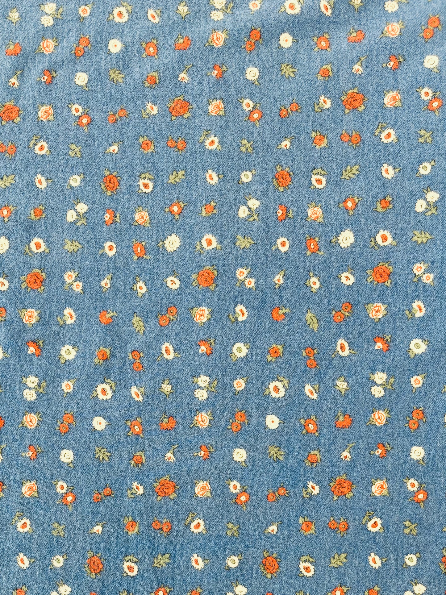 Hokkoh - 90s Blooms Brushed Cotton Viella (Blue)