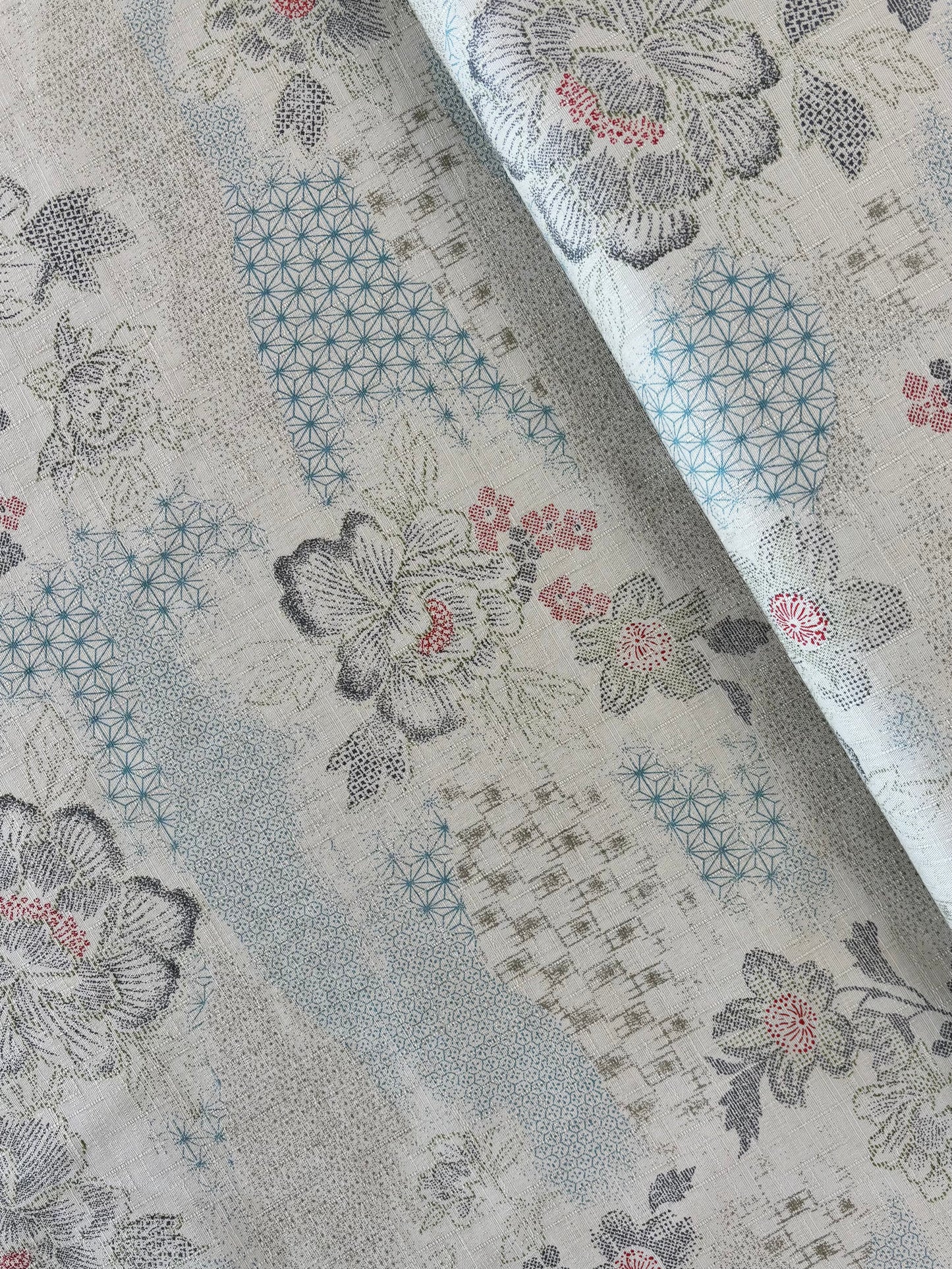 Kobayashi - Sketchy Floral Cotton Dobby