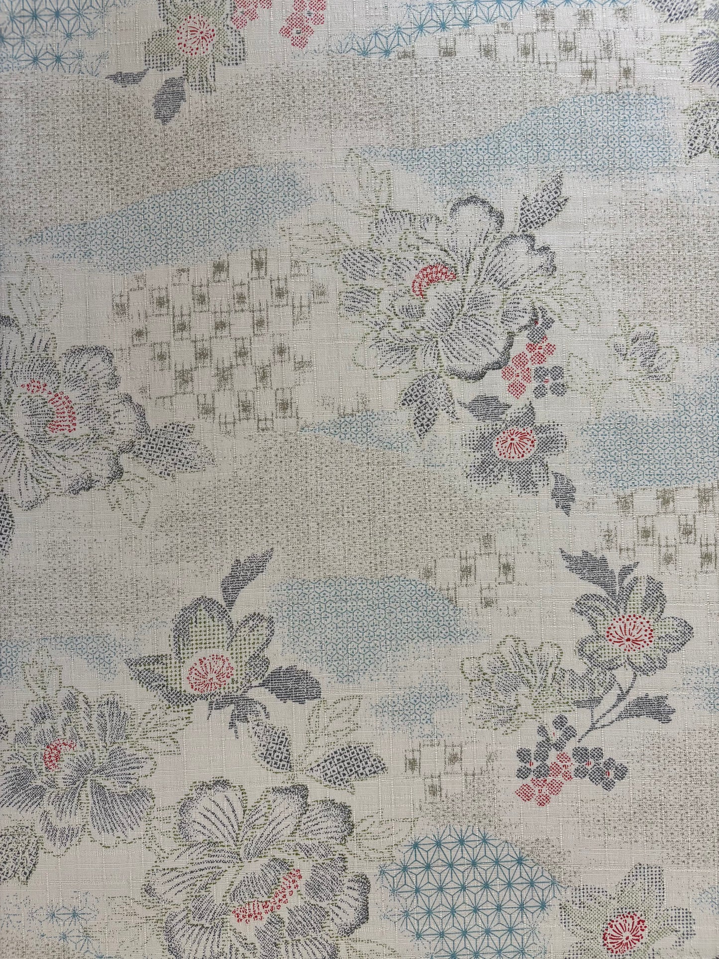 Kobayashi - Sketchy Floral Cotton Dobby