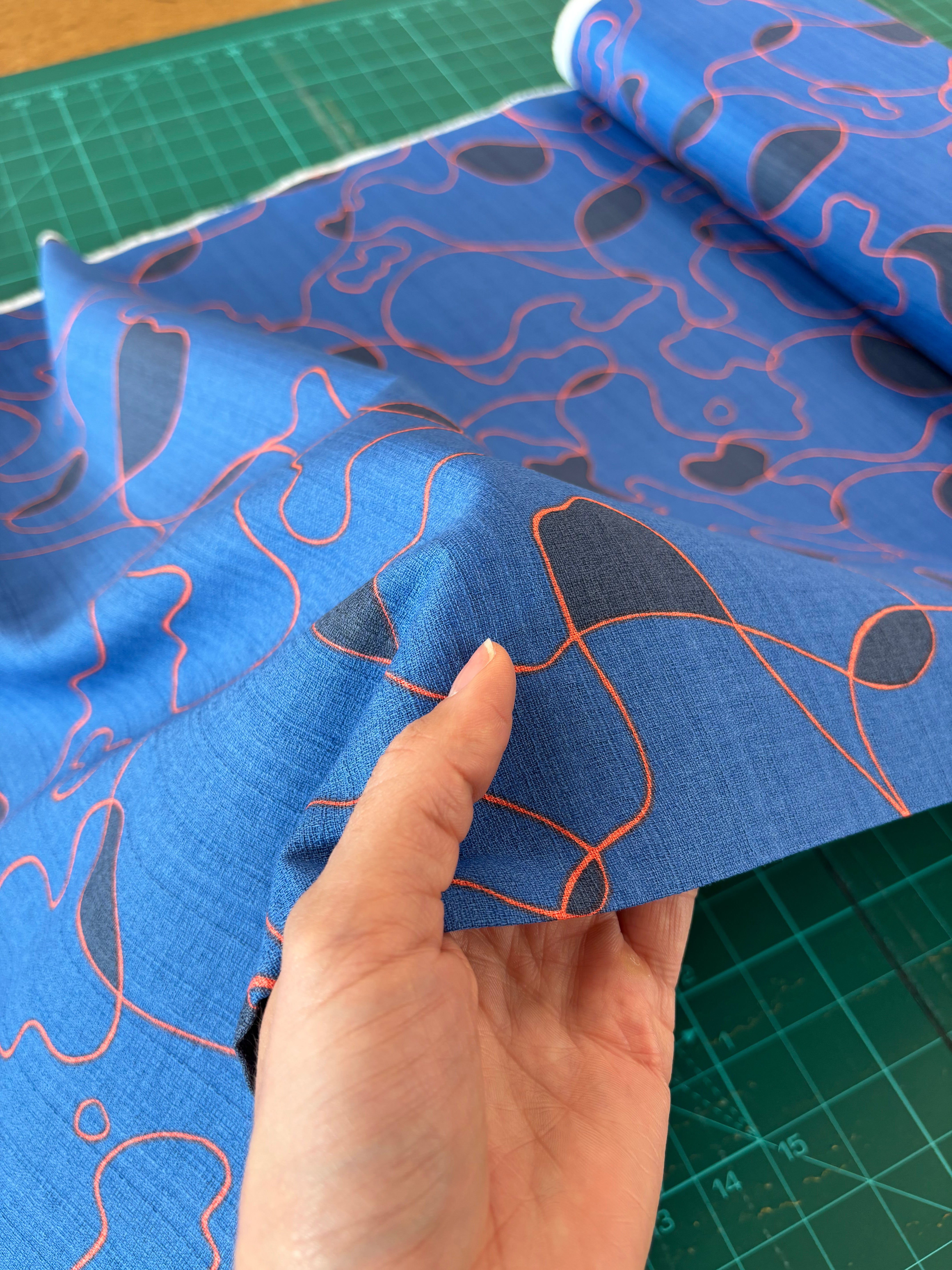 Hokkoh - Abstract String Cotton Barkcloth