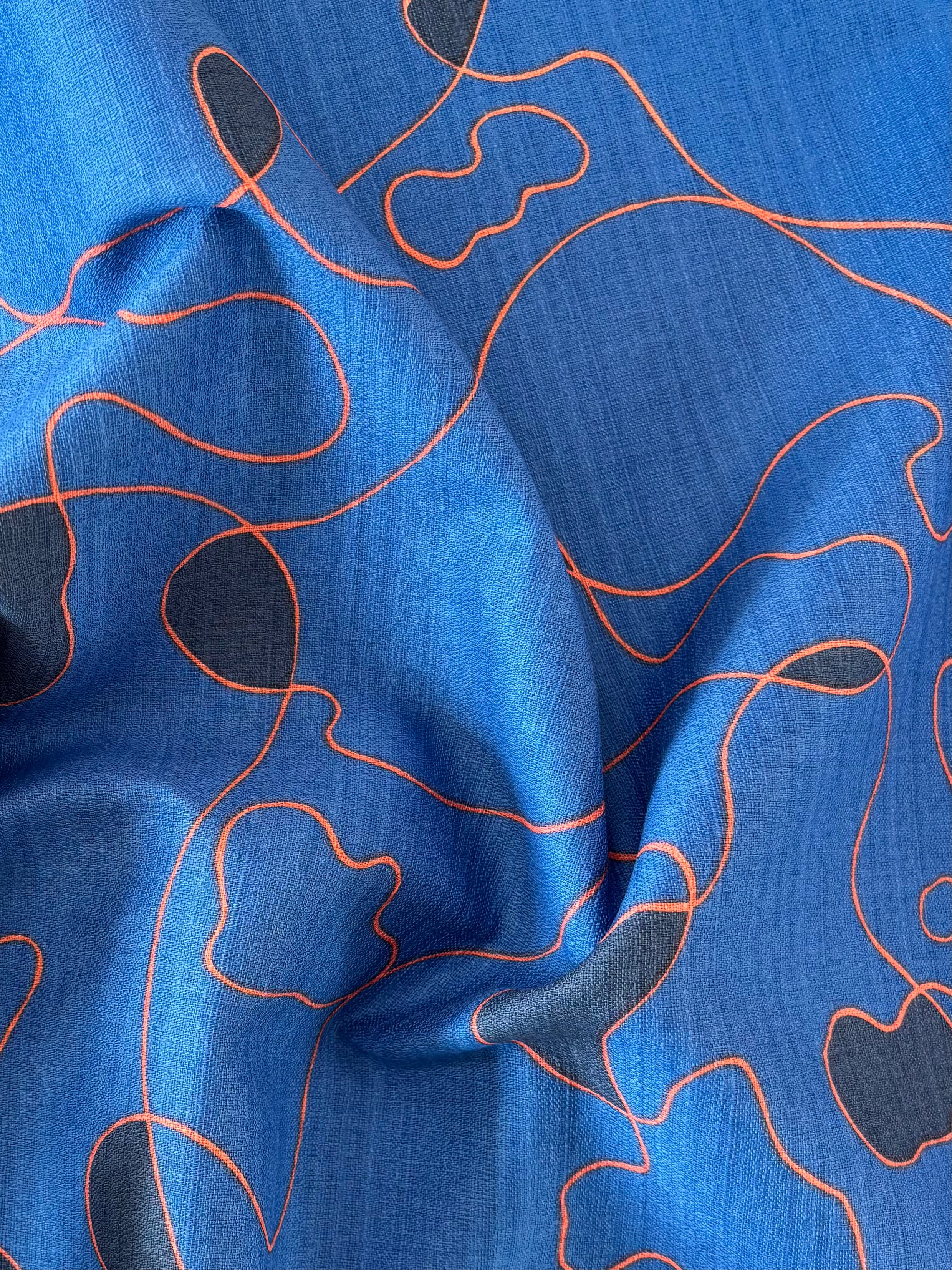 Hokkoh - Abstract String Cotton Barkcloth