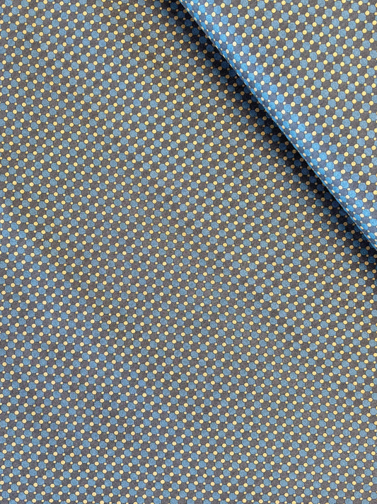 Hokkoh - Geometric Cotton Lawn (Blue)