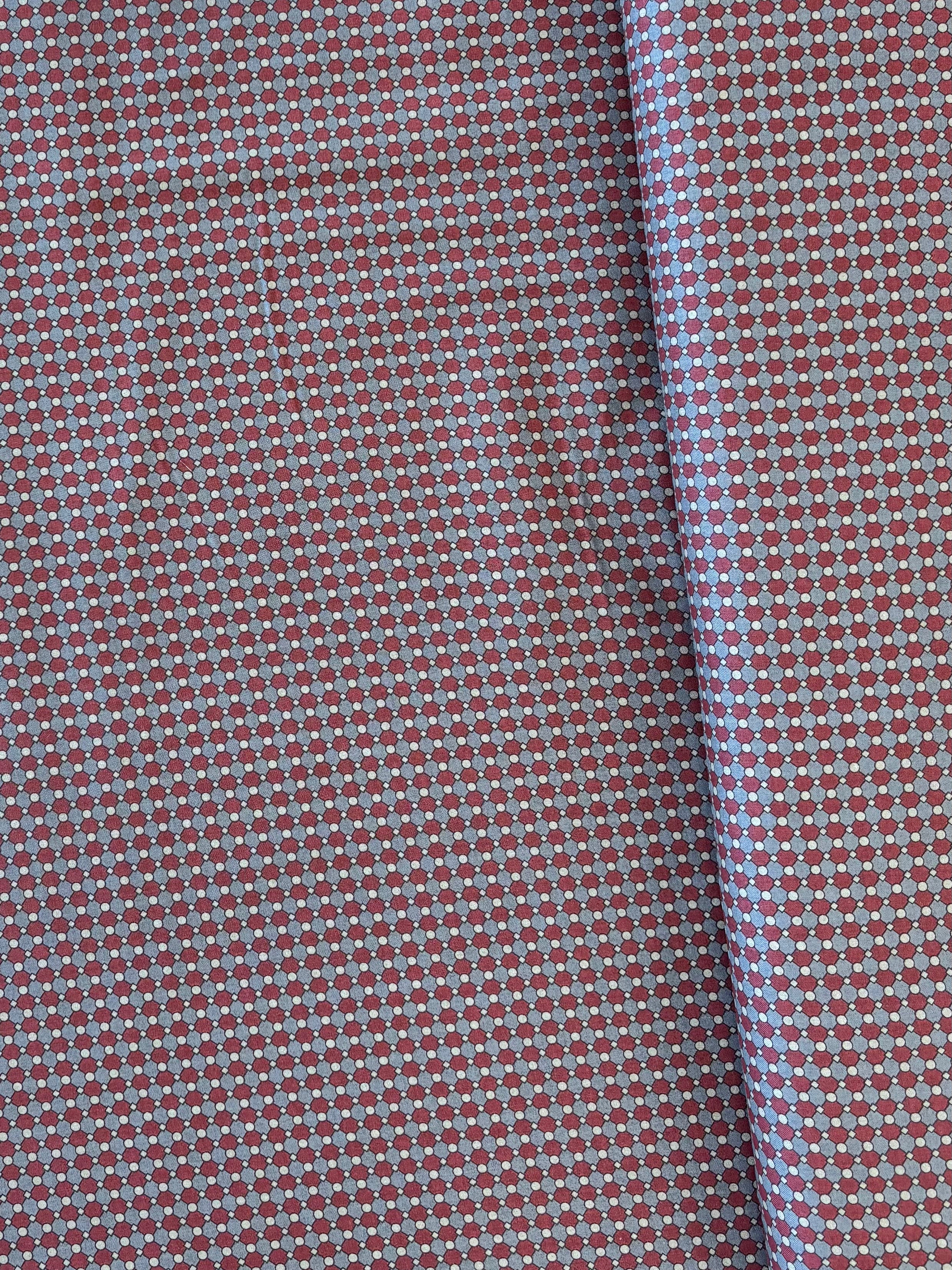Hokkoh - Geometric Cotton Lawn (Red)