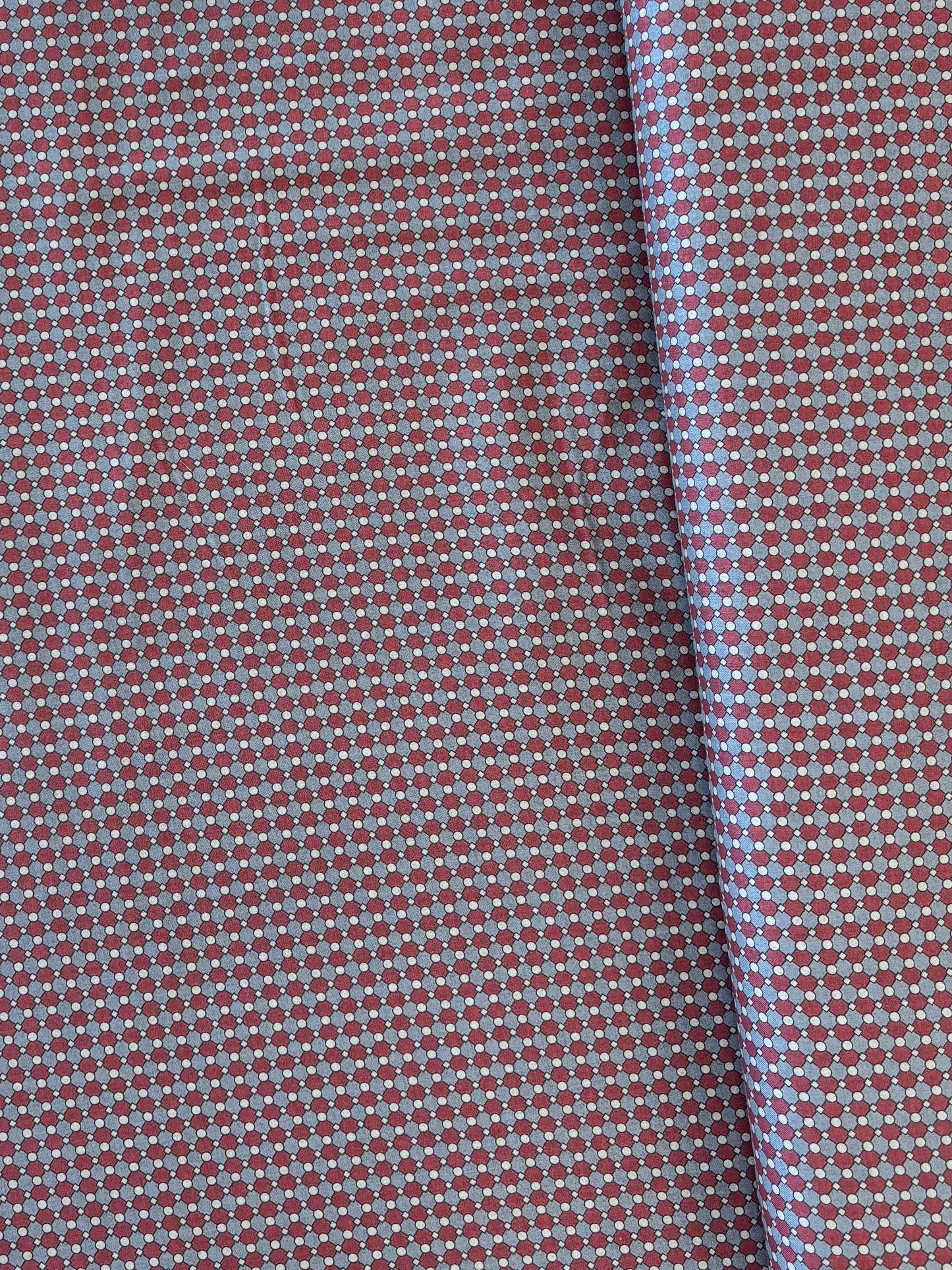 Hokkoh - Geometric Cotton Lawn (Red)