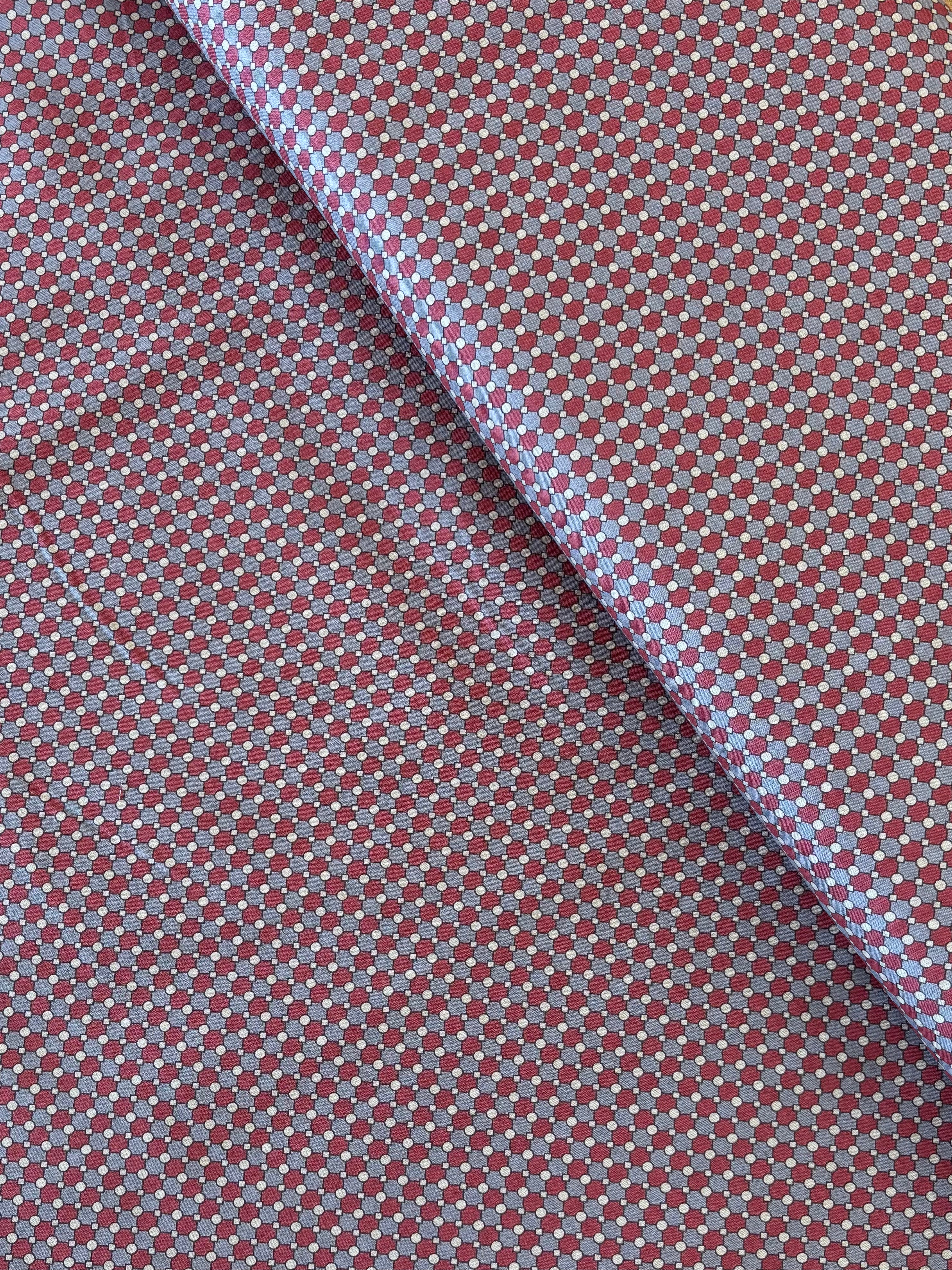 Hokkoh - Geometric Cotton Lawn (Red)