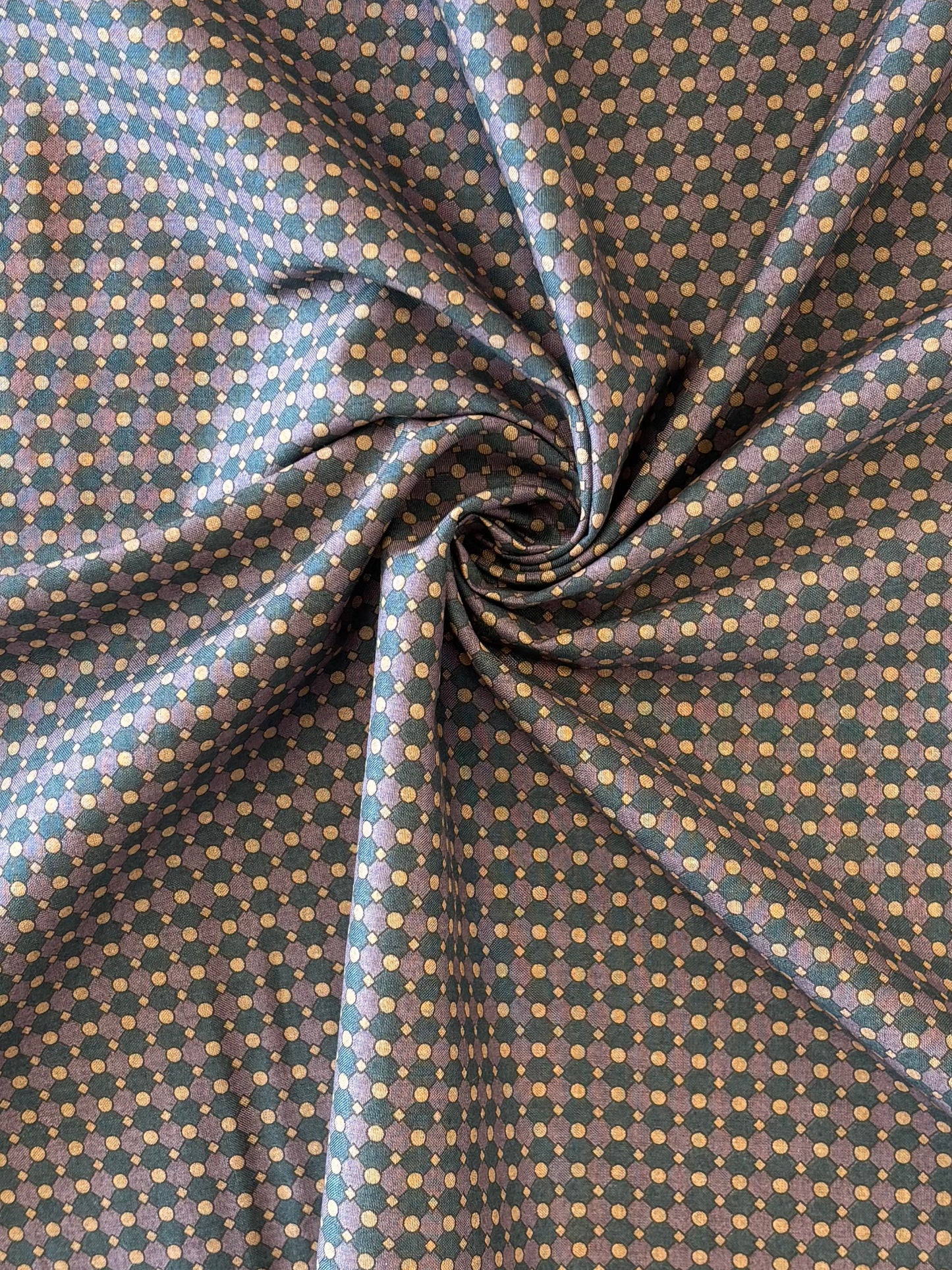 Hokkoh - Geometric Cotton Lawn (Purple)