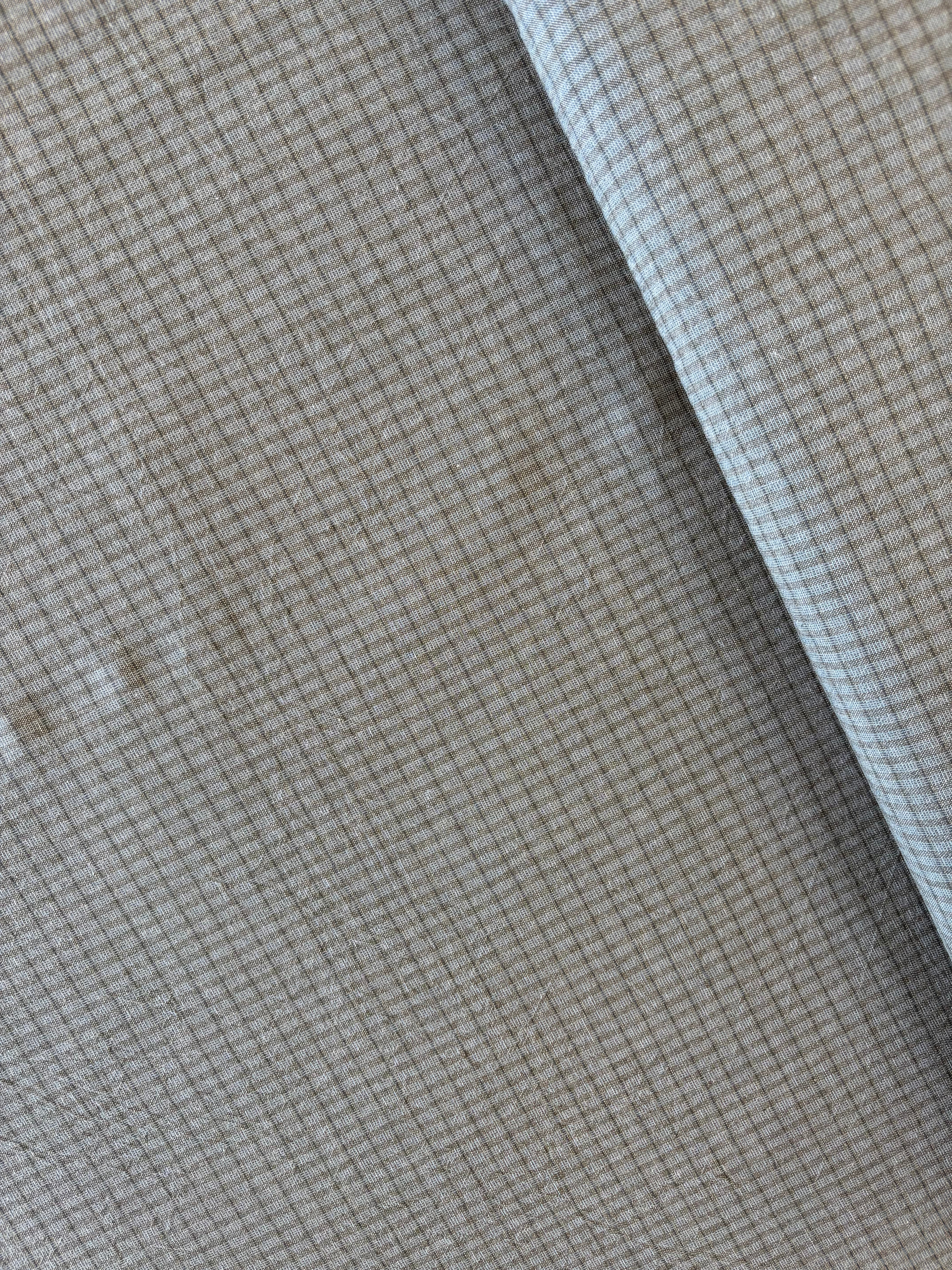 Cosmo - Grandpa's Button Down Yarn-Dye Check in Blue Grey