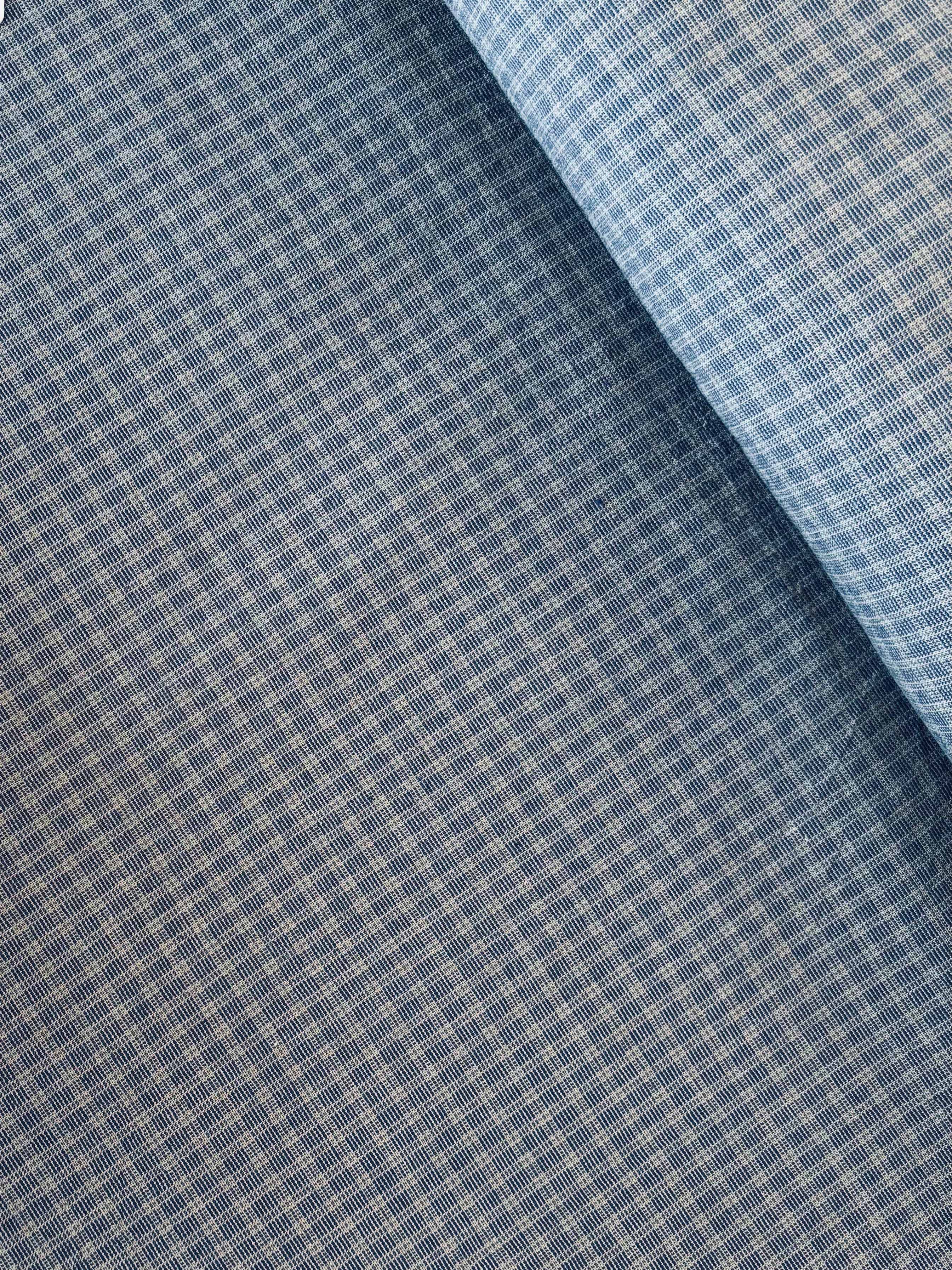 Cosmo - Grandpa's Button Down Yarn-Dye Check in Blue
