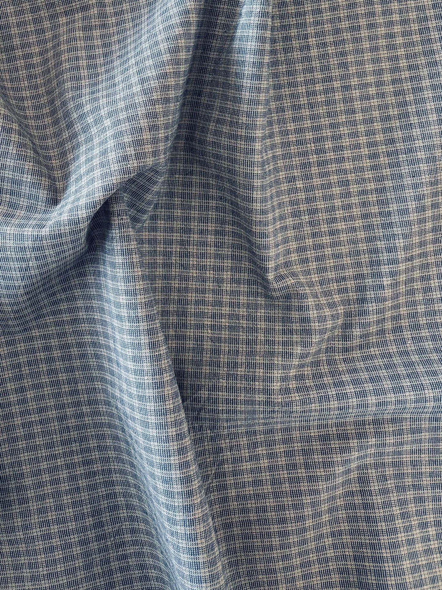 Cosmo - Grandpa's Button Down Yarn-Dye Check in Blue