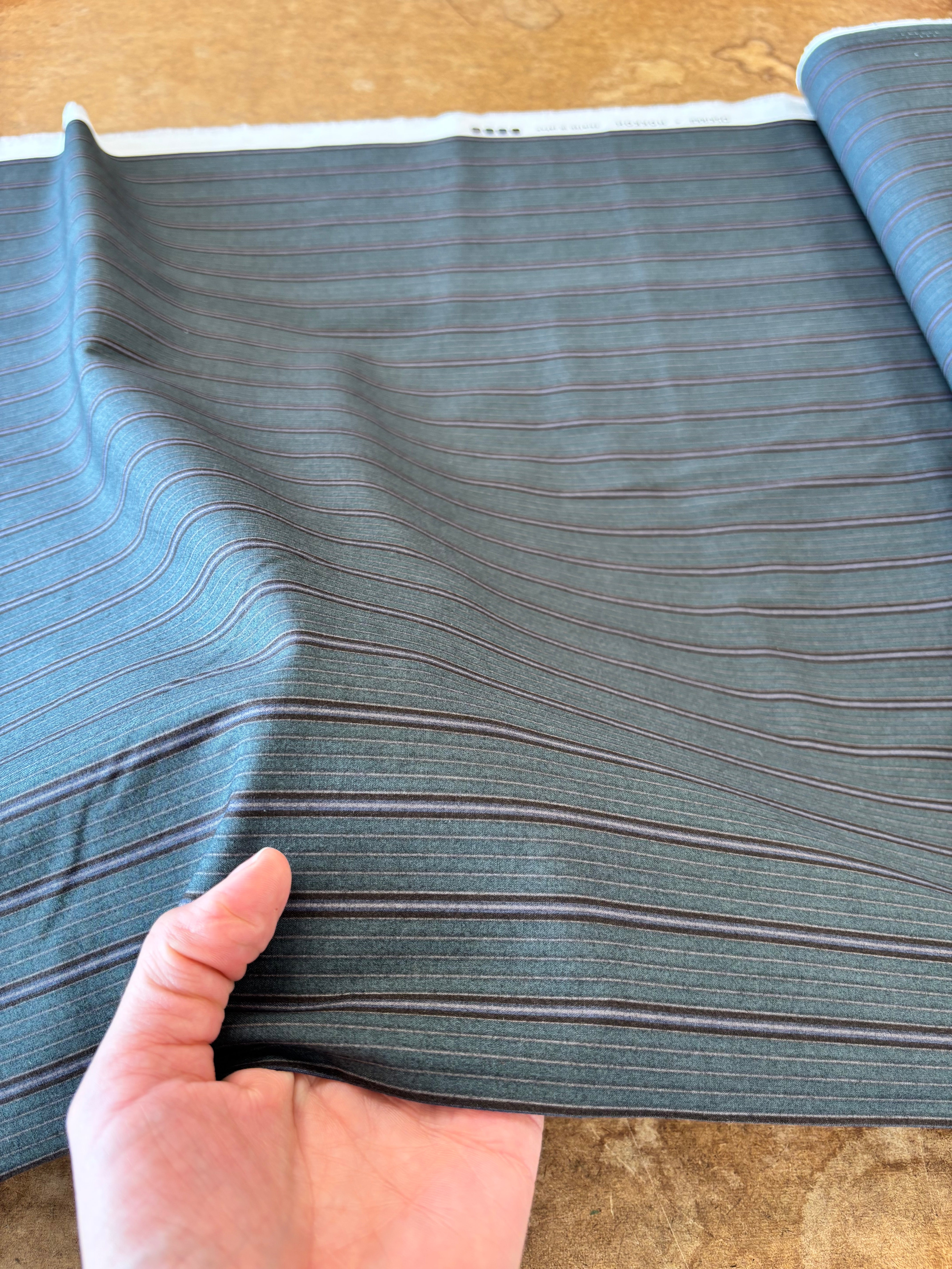Hokkoh - Soft Cotton Stripe (Deep Green)