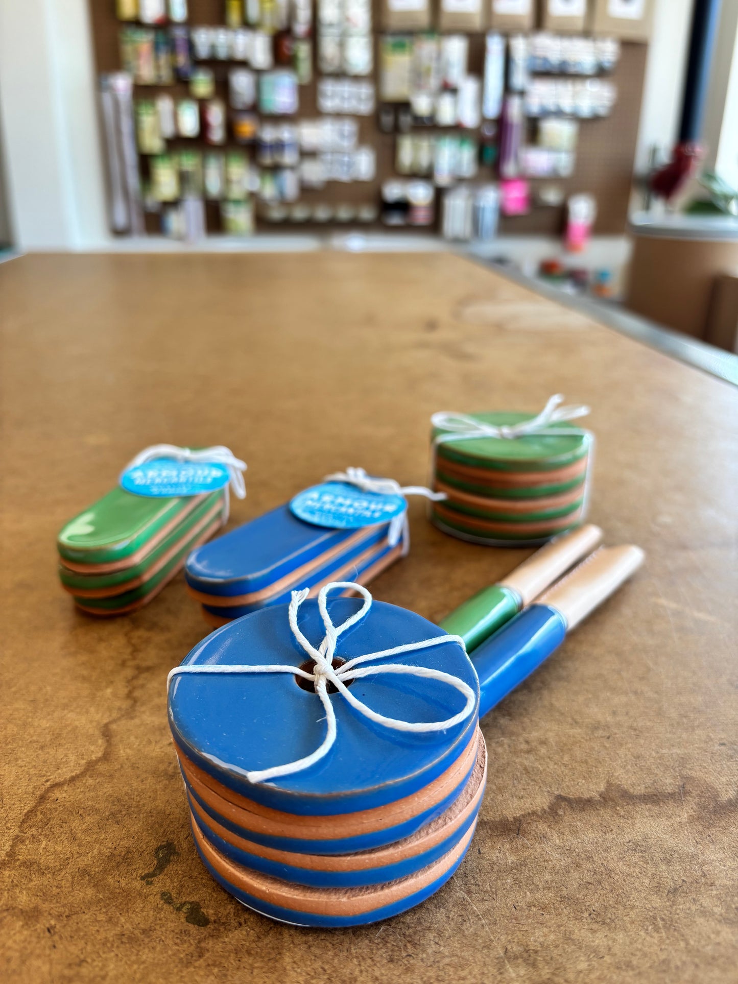 Ceramic Pattern Weights - Set of 4