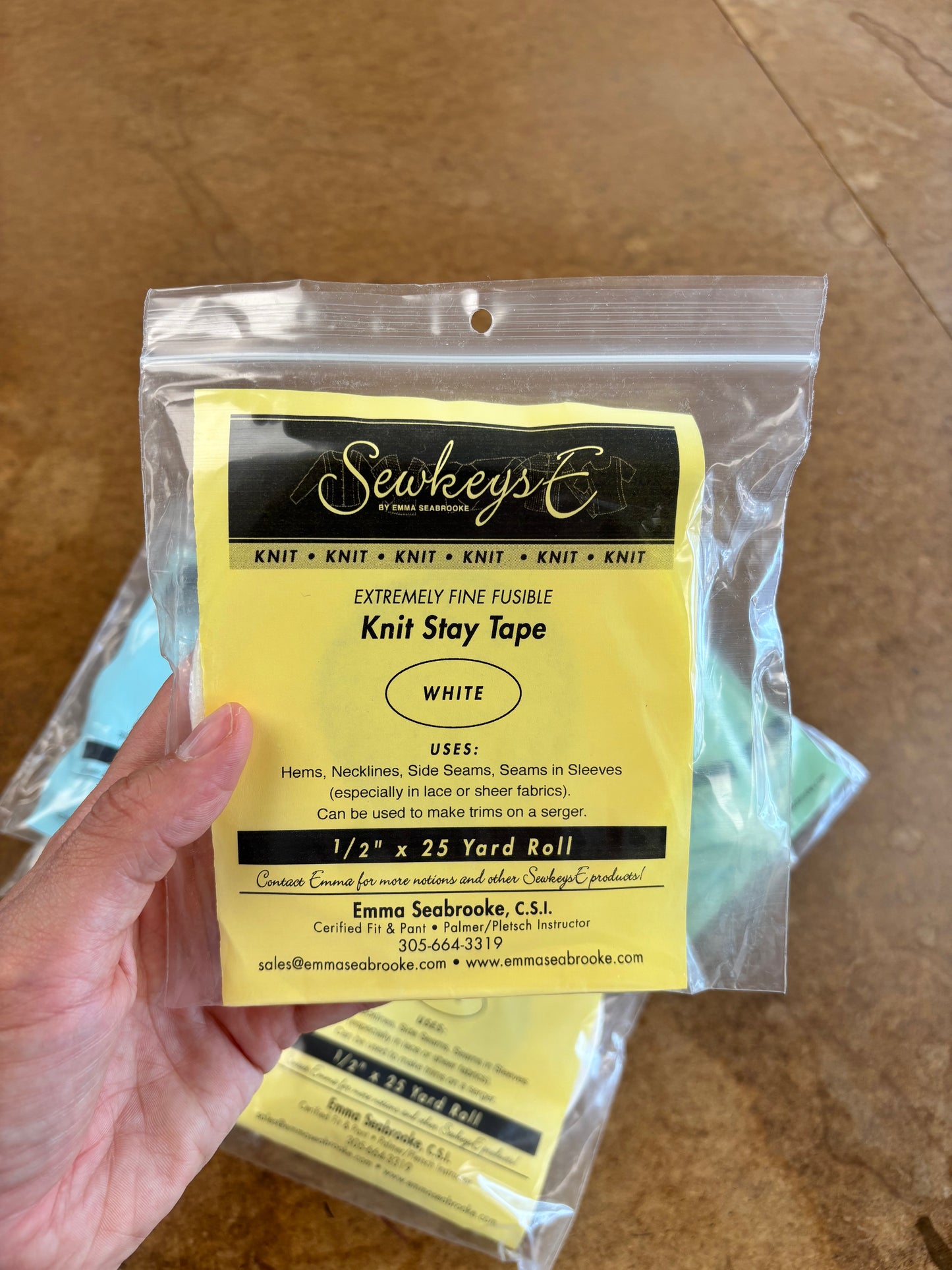 SewkeysE Knit Stay Tape – 1/2 Inch