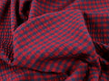 Rowan Gingham Seersucker - Red & Navy