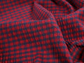 Rowan Gingham Seersucker - Red & Navy