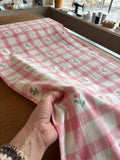 Jamdani Handloom Cotton - Pink Floral Check