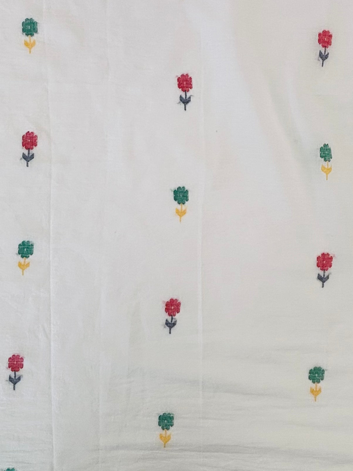 Jamdani Handloom Cotton - Dainty Flowers