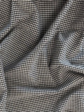 Handloom Cotton - Black & White Tiny Plaid