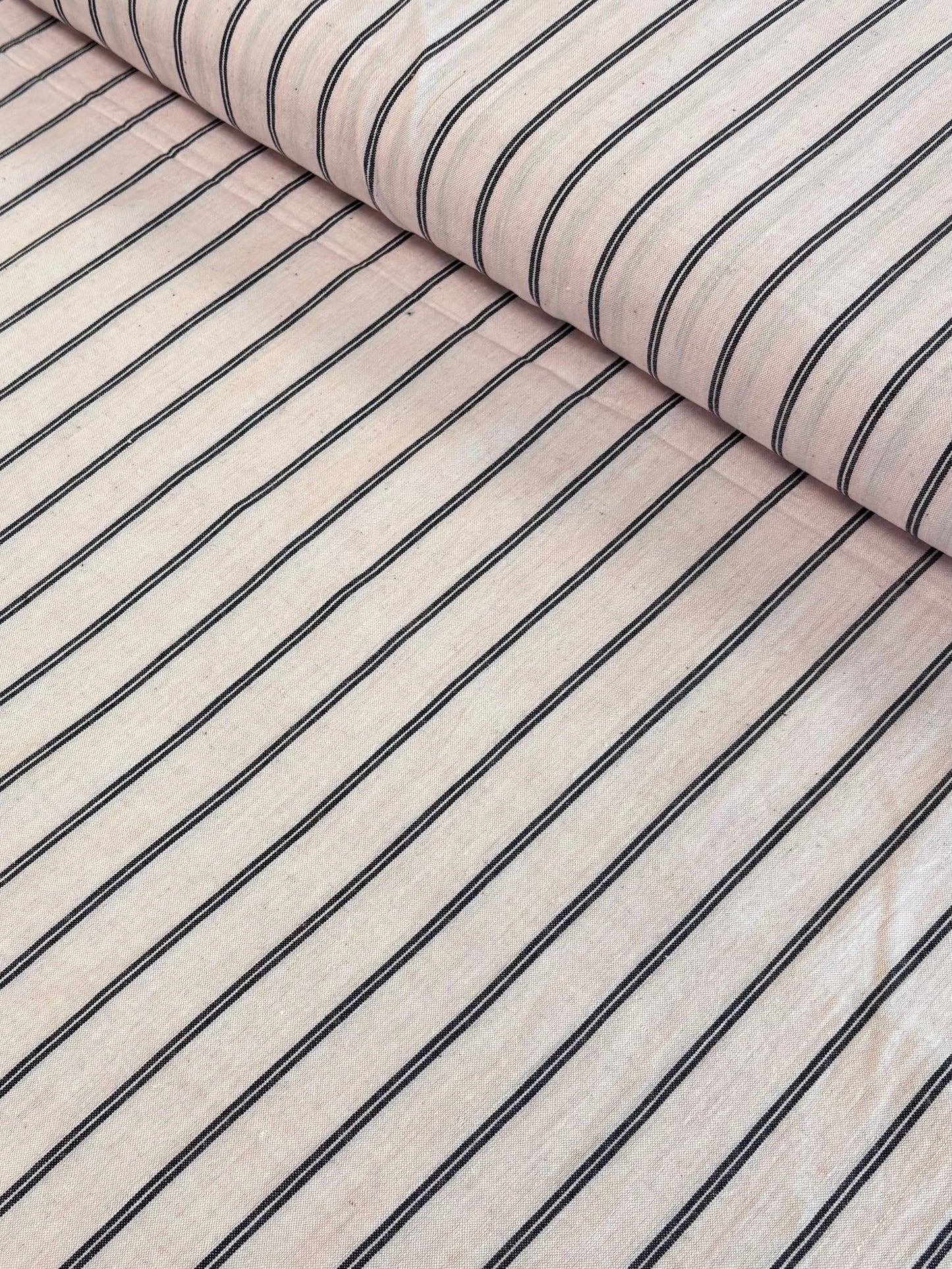 Handloom Cotton - Light Pink Stripe