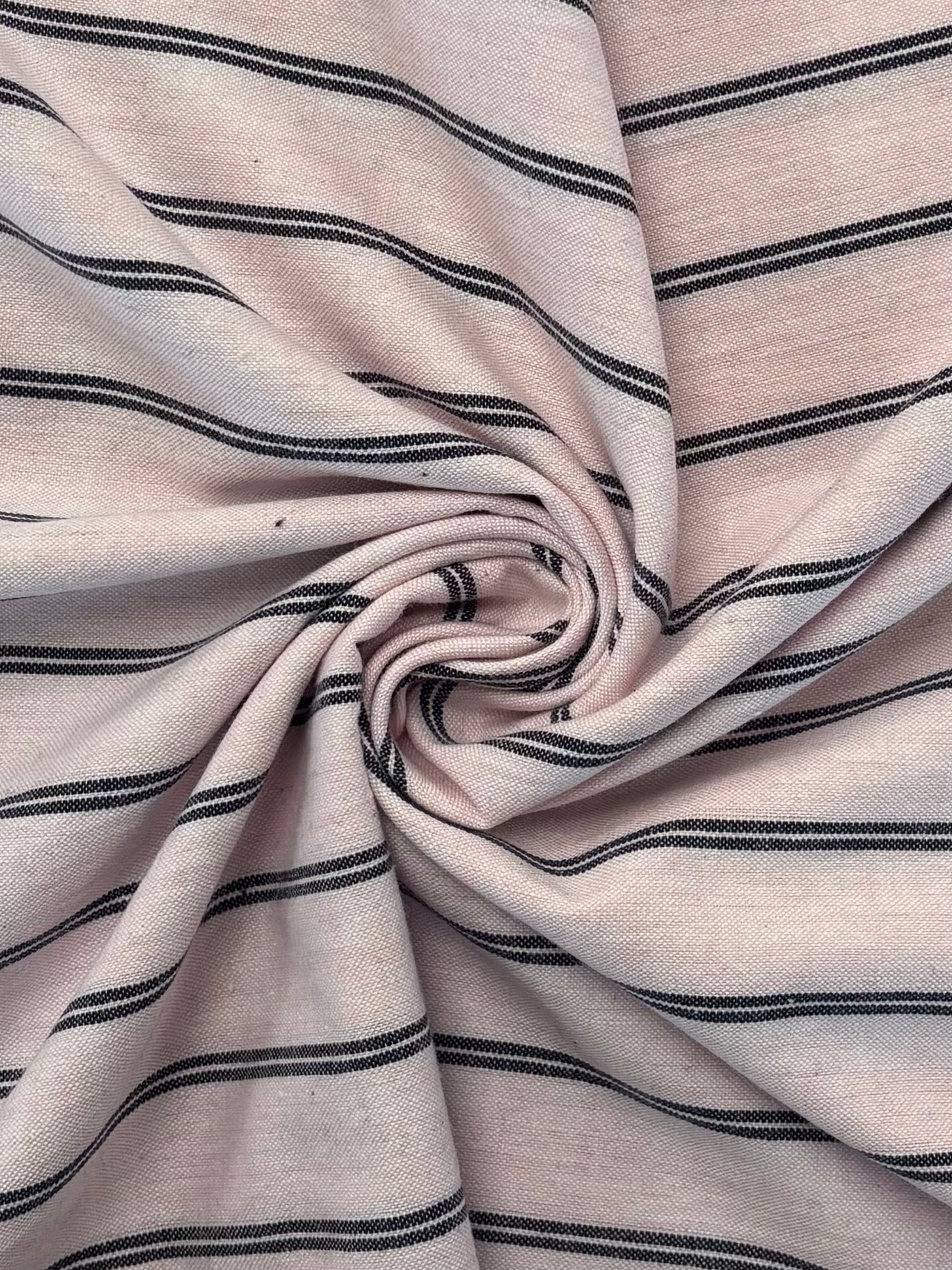 Handloom Cotton - Light Pink Stripe