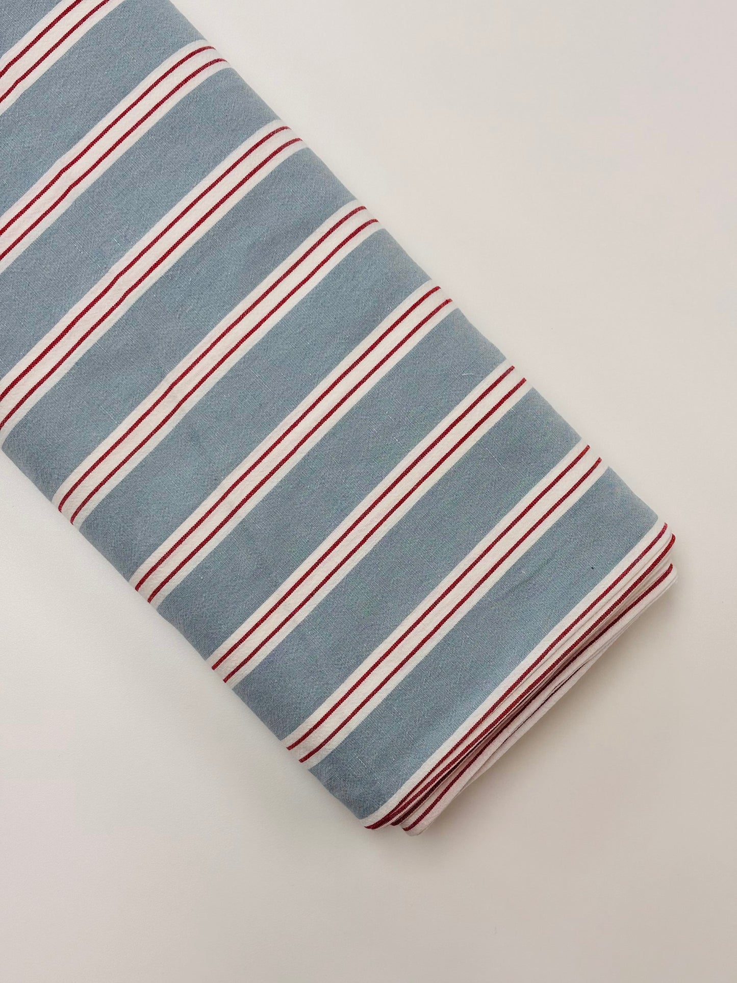 Fruit Stripe Linen Blend - Blueberry