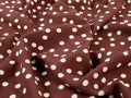 Vivian Spot Viscose Crepe - Mocha