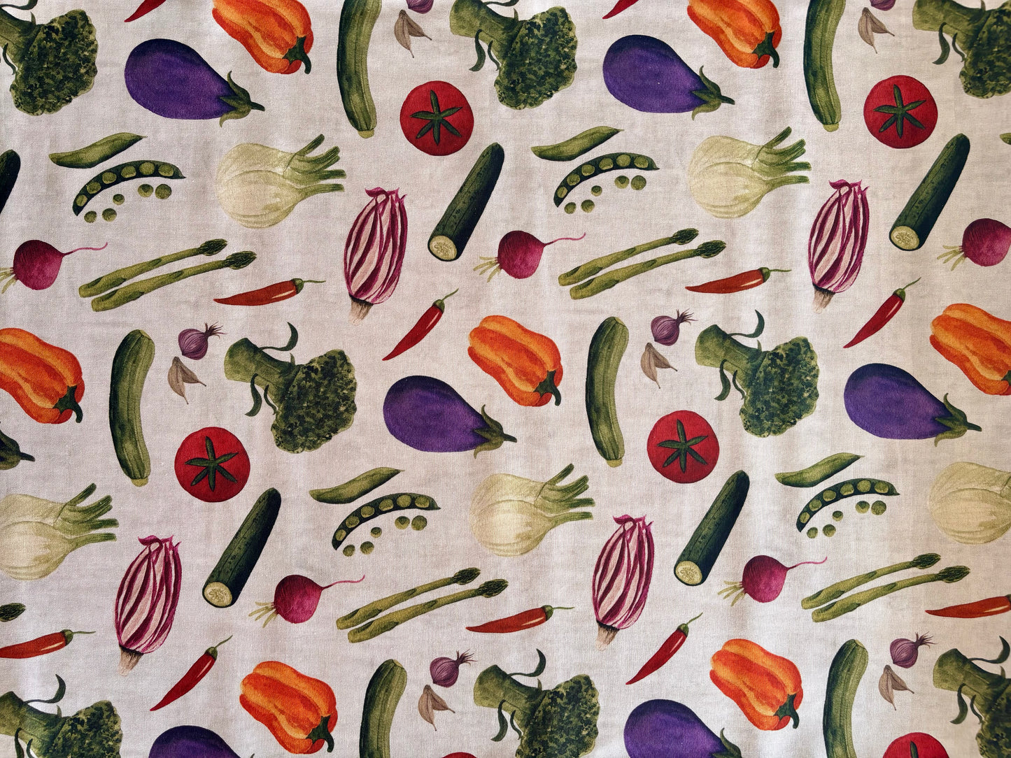 Vegetable Melange - Lightweight Canvas (Cream)