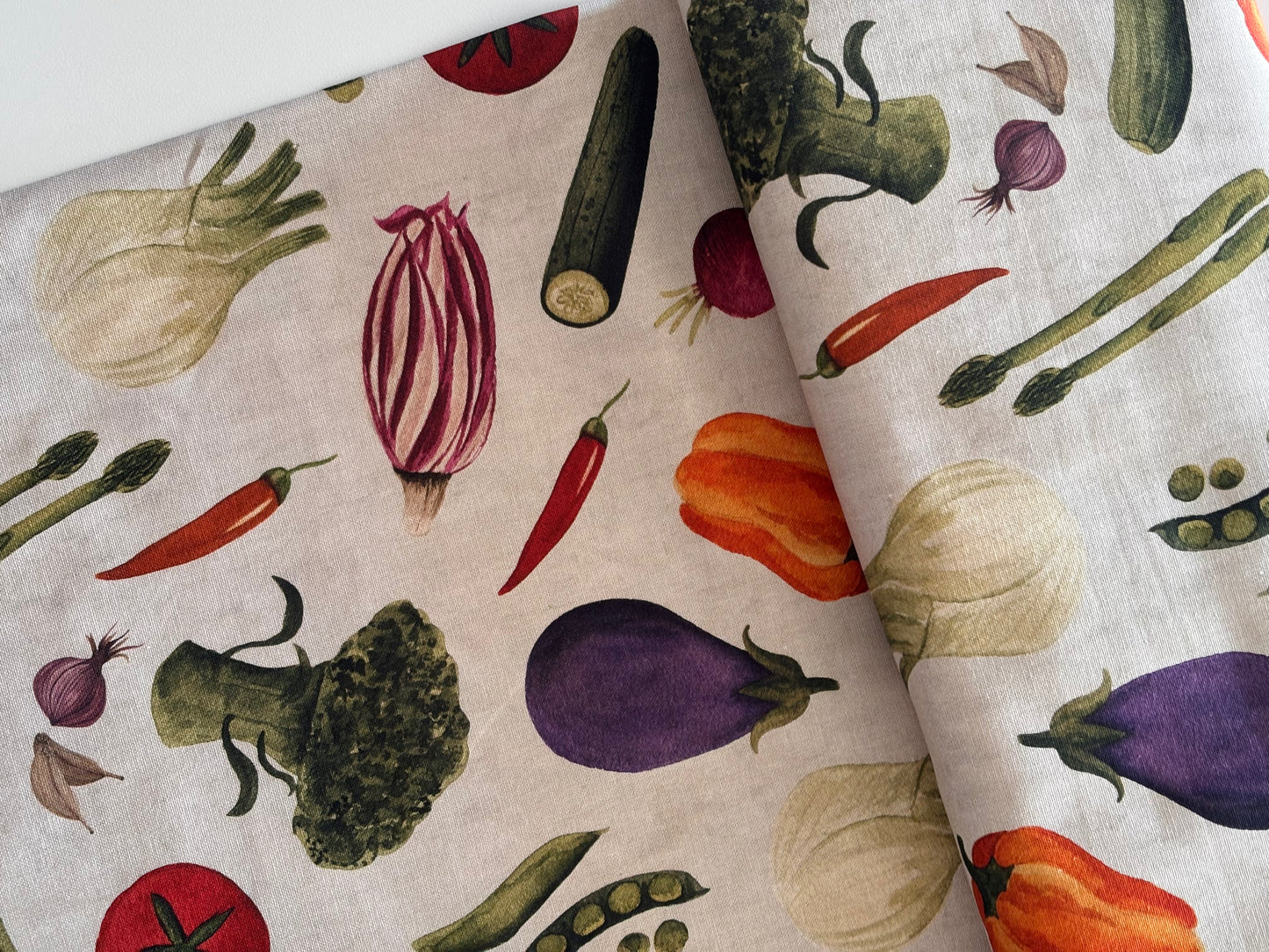 Vegetable Melange - Lightweight Canvas (Cream)