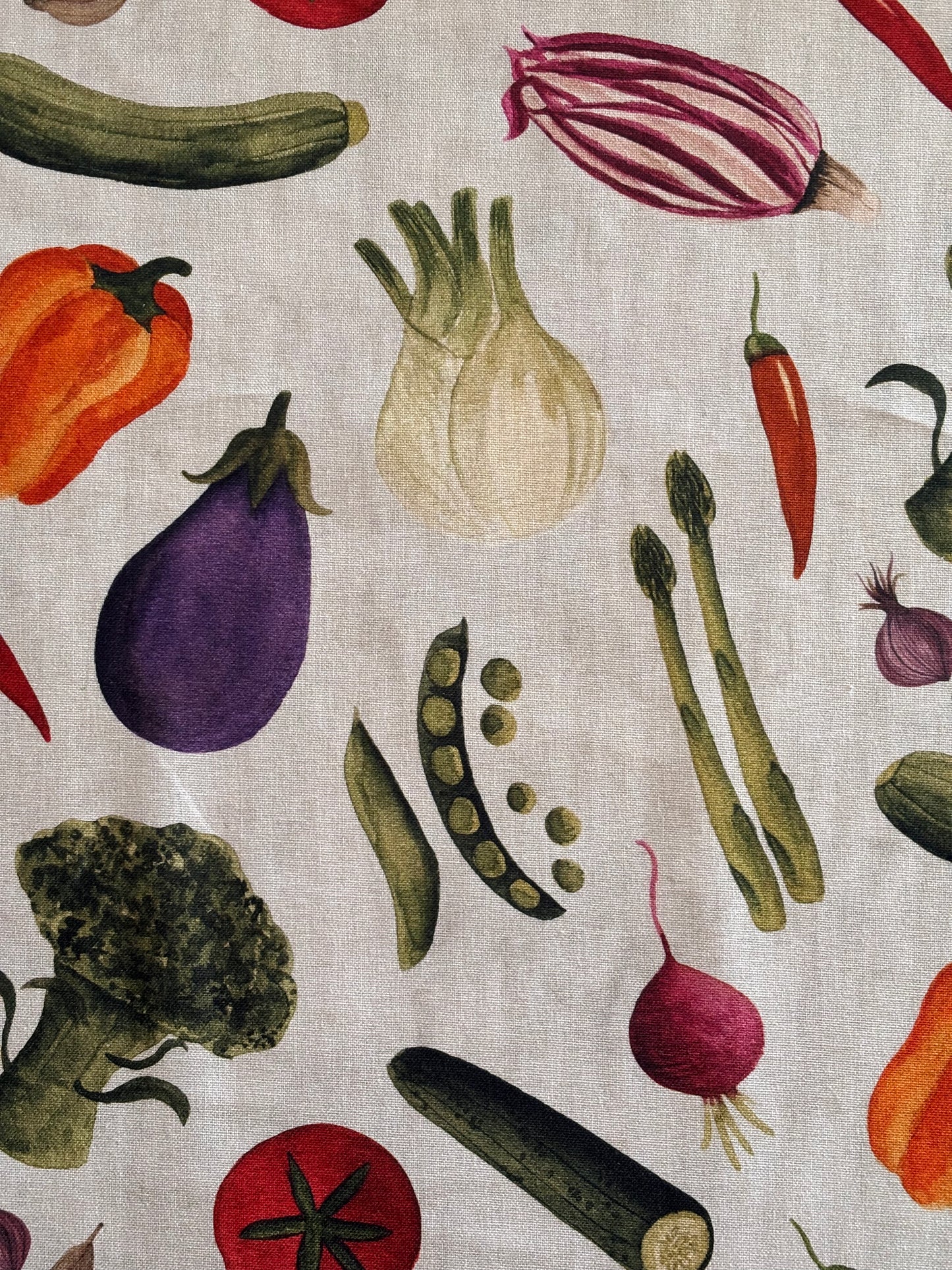 Vegetable Melange - Lightweight Canvas (Cream)