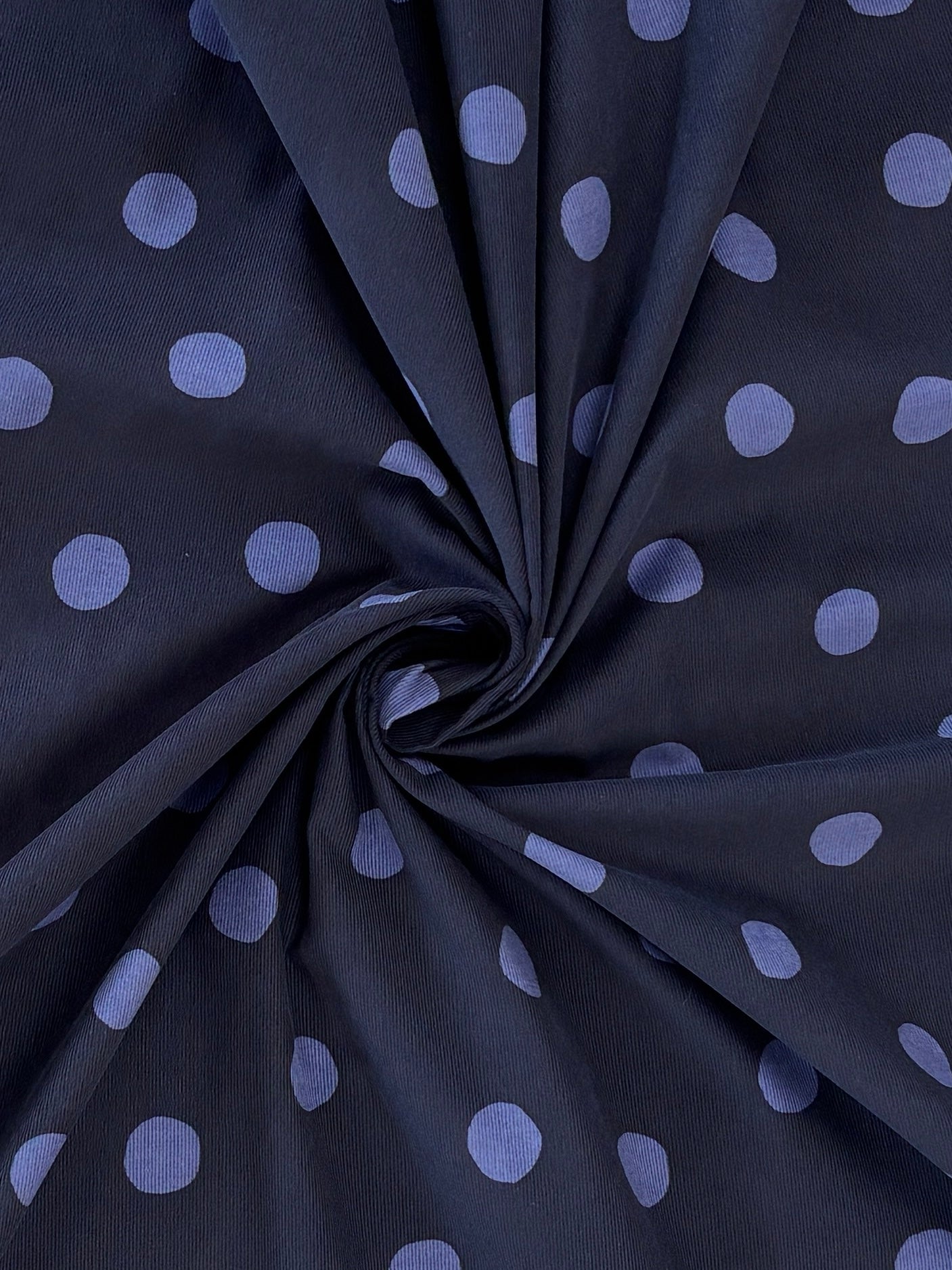Babywale Polka Dot Corduroy - Deep Blue