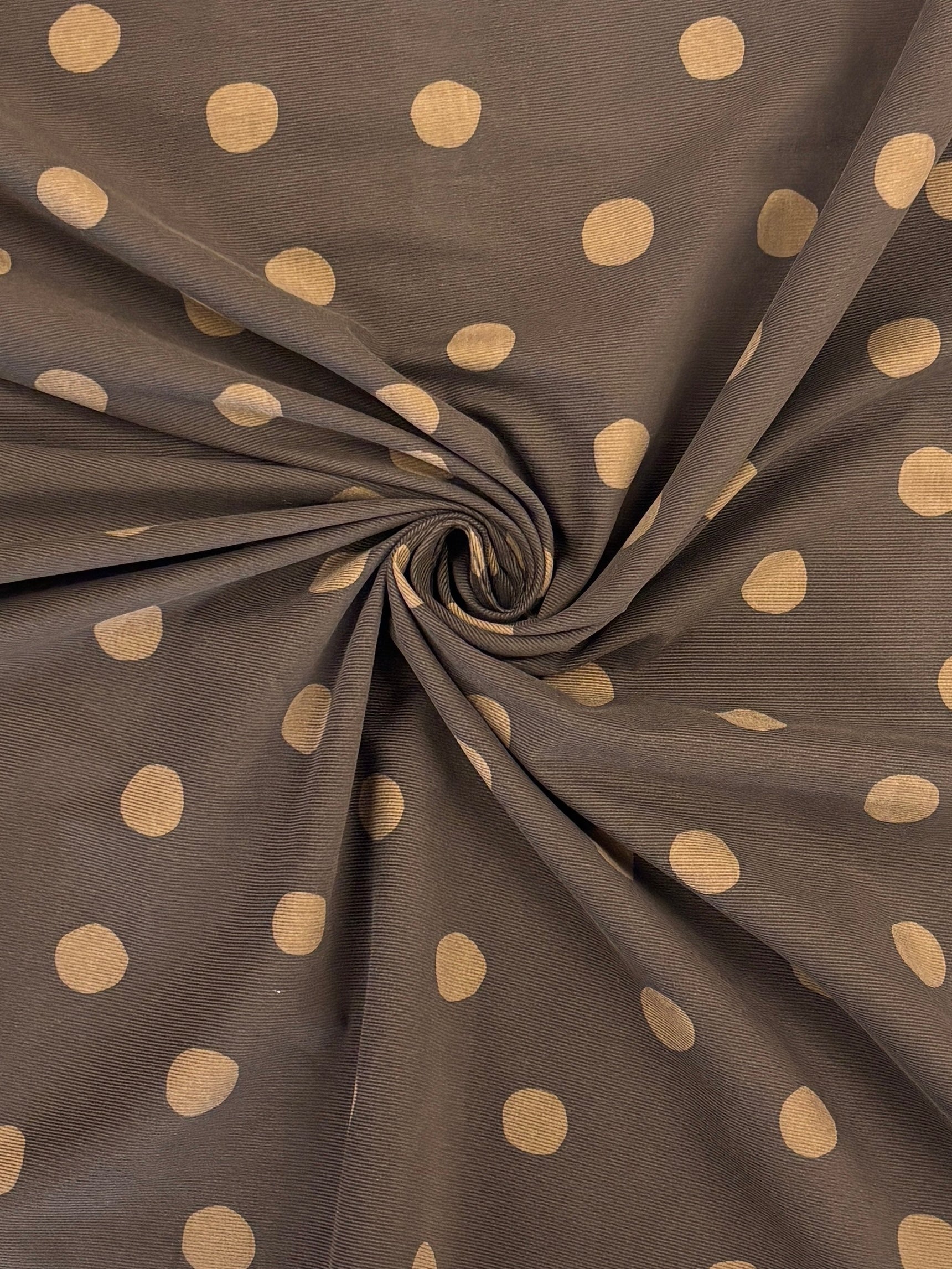 Babywale Polka Dot Corduroy - Chocolate