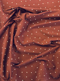 Kokka - Babywale Polka Dot Corduroy (Deep Red)