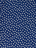 Polka Dot Ripple Cotton - Deep Blue