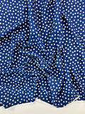 Polka Dot Ripple Cotton - Deep Blue