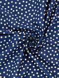 Polka Dot Ripple Cotton - Deep Blue