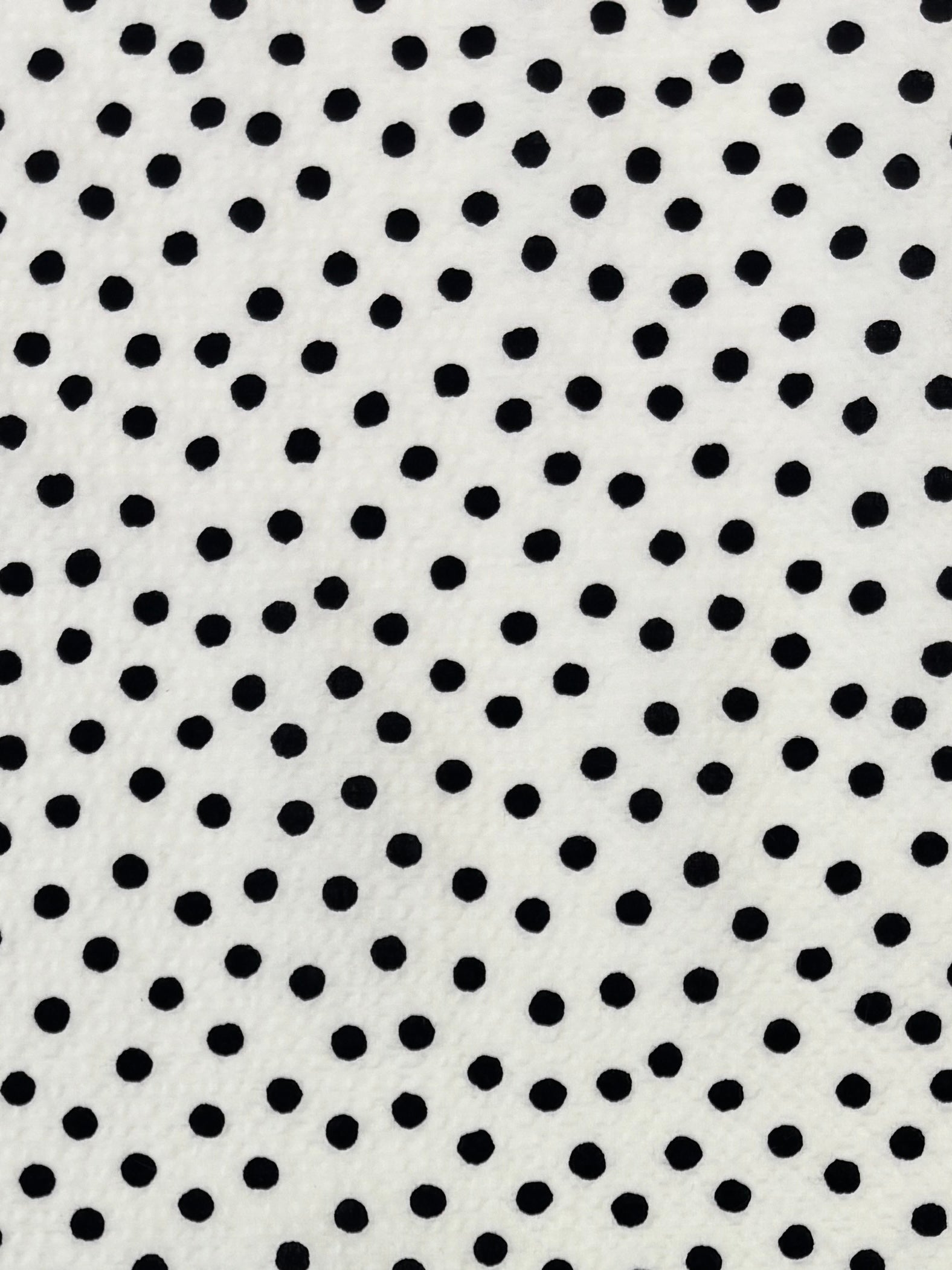 Polka Dot Ripple Cotton - Off-White